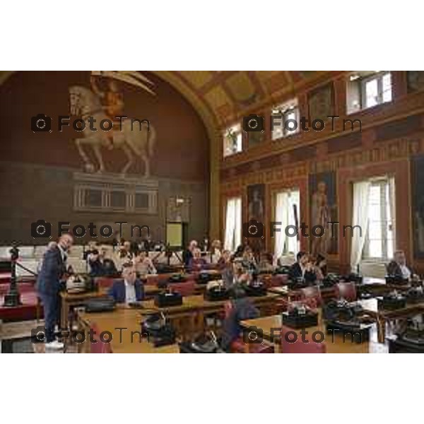 Bergamo presentazione ufficiale del Giro di Lombardia 2026 120 organizzato da RCS Sport 21 Aprile 2026 Bergamo Italia Foto Tiziano Manzoni Lapresse