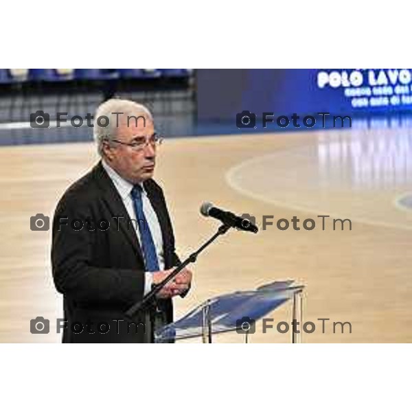 Treviglio Inaugurazione Polo Lavoro Treviglio Centro per l\'impiego con aule di formazione per adulti 22 Aprile 2026 Bergamo Italia Foto Tiziano Manzoni Lapresse