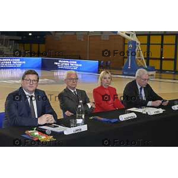 Treviglio Inaugurazione Polo Lavoro Treviglio Centro per l\'impiego con aule di formazione per adulti 22 Aprile 2026 Bergamo Italia Foto Tiziano Manzoni Lapresse