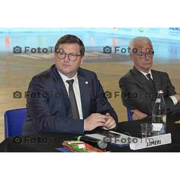 Treviglio Inaugurazione Polo Lavoro Treviglio Centro per l\'impiego con aule di formazione per adulti 22 Aprile 2026 Bergamo Italia Foto Tiziano Manzoni Lapresse