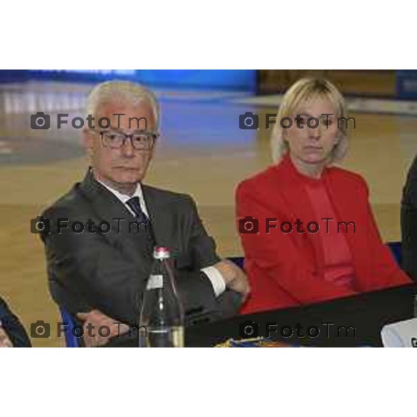 Treviglio Inaugurazione Polo Lavoro Treviglio Centro per l\'impiego con aule di formazione per adulti 22 Aprile 2026 Bergamo Italia Foto Tiziano Manzoni Lapresse