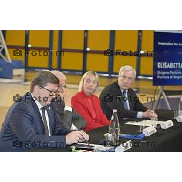 Treviglio Inaugurazione Polo Lavoro Treviglio Centro per l\'impiego con aule di formazione per adulti 22 Aprile 2026 Bergamo Italia Foto Tiziano Manzoni Lapresse