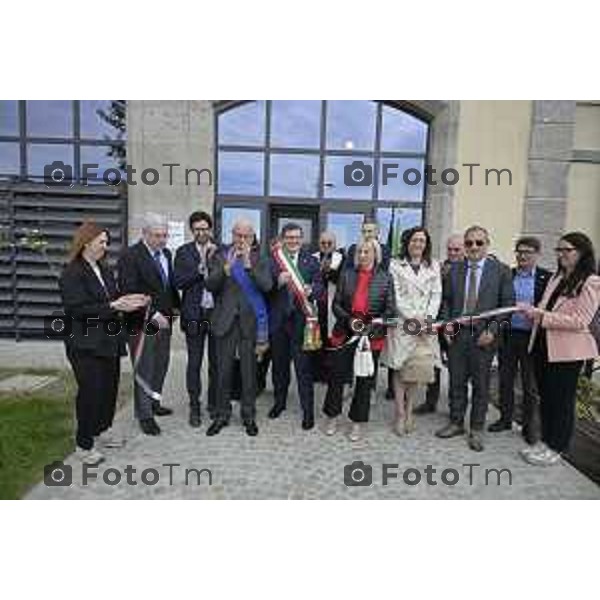 Treviglio Inaugurazione Polo Lavoro Treviglio Centro per l\'impiego con aule di formazione per adulti 22 Aprile 2026 Bergamo Italia Foto Tiziano Manzoni Lapresse