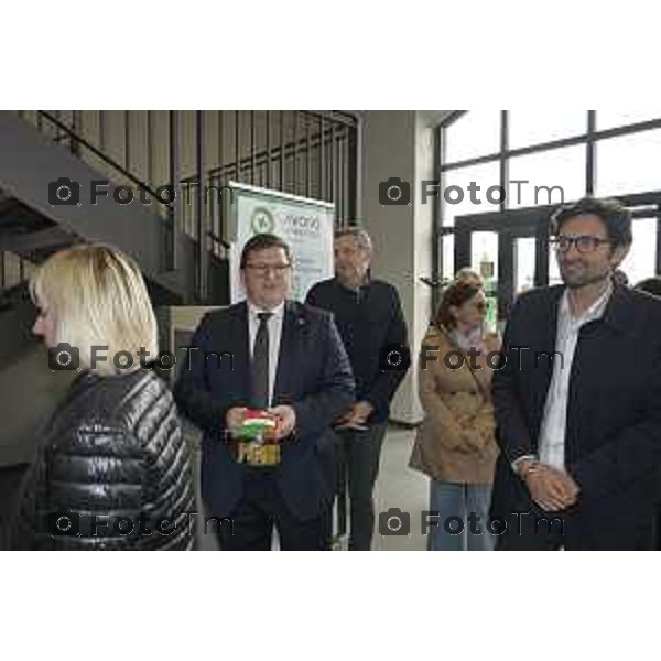 Treviglio Inaugurazione Polo Lavoro Treviglio Centro per l\'impiego con aule di formazione per adulti 22 Aprile 2026 Bergamo Italia Foto Tiziano Manzoni Lapresse