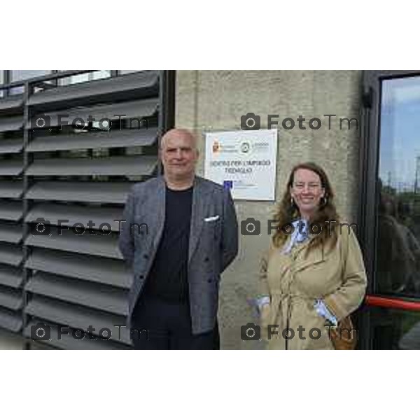 Treviglio Inaugurazione Polo Lavoro Treviglio Centro per l\'impiego con aule di formazione per adulti 22 Aprile 2026 Bergamo Italia Foto Tiziano Manzoni Lapresse