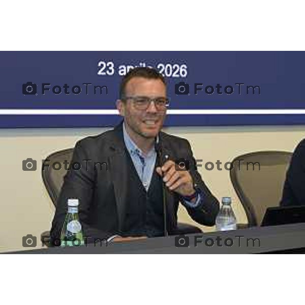 Bergamo confindustria conferenza Accademy del Legno Marco Manzoni Vice presidente confindustira 23 Aprile 2026 Bergamo Italia Foto Tiziano Manzoni Lapresse