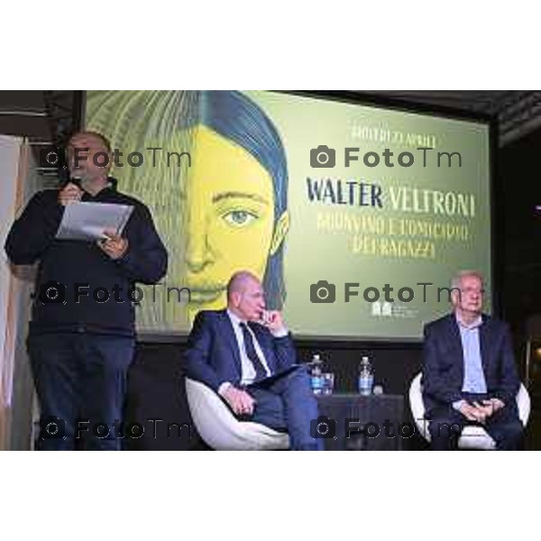 Bergamo Walter Veltroni alla Fiera dei Librai Bg Italia Cronaca 23-Aprile 2025 Foto Tiziano Manzoni Lapresse
