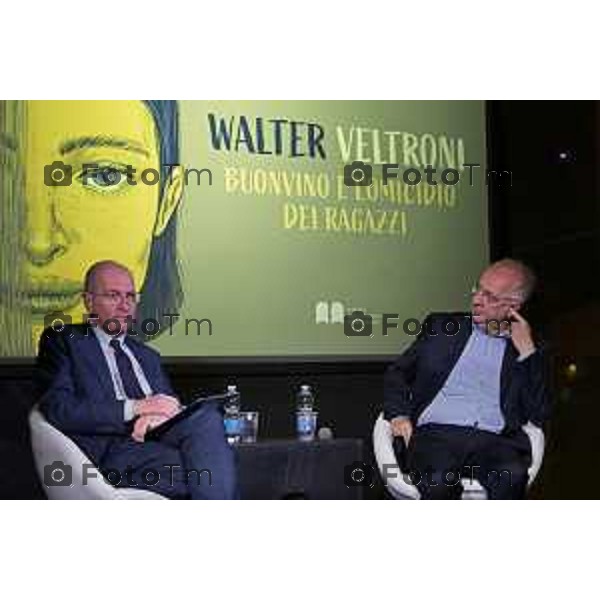 Bergamo Walter Veltroni alla Fiera dei Librai Bg Italia Cronaca 23-Aprile 2025 Foto Tiziano Manzoni Lapresse