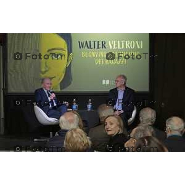 Bergamo Walter Veltroni alla Fiera dei Librai Bg Italia Cronaca 23-Aprile 2025 Foto Tiziano Manzoni Lapresse