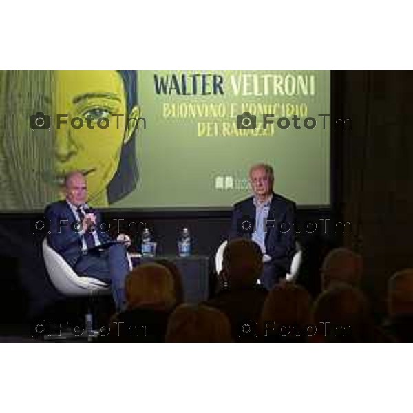 Bergamo Walter Veltroni alla Fiera dei Librai Bg Italia Cronaca 23-Aprile 2025 Foto Tiziano Manzoni Lapresse