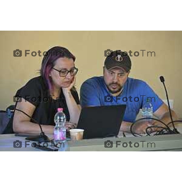 Fiera dei Librai Bergamo, l\'artista Andrea Mastrovito presenta il podcast "Le mani e la mente", 24- Aprile 2026 2026 Italia foto Tiziano Manzoni Lapresse