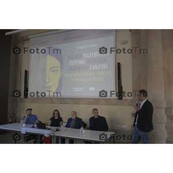 Fiera dei Librai Bergamo, l\'artista Andrea Mastrovito presenta il podcast "Le mani e la mente", 24- Aprile 2026 2026 Montello Italia foto Tiziano Manzoni Lapresse