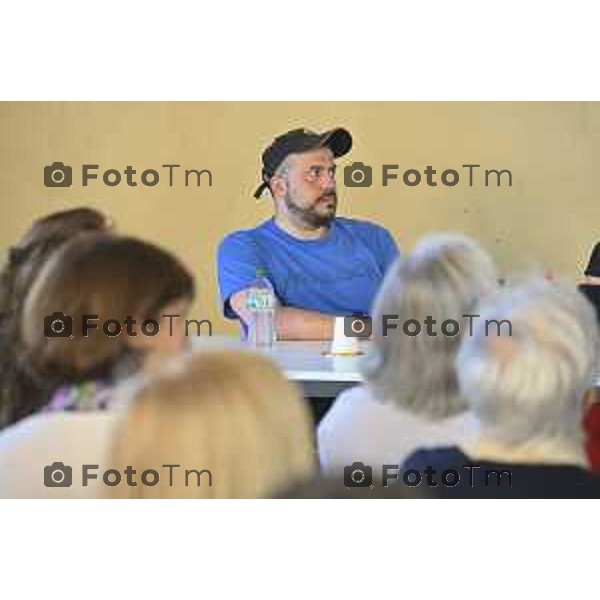 Fiera dei Librai Bergamo, l\'artista Andrea Mastrovito presenta il podcast "Le mani e la mente", 24- Aprile 2026 2026 Montello Italia foto Tiziano Manzoni Lapresse