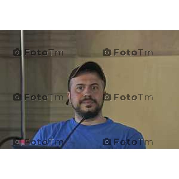 Fiera dei Librai Bergamo, l\'artista Andrea Mastrovito presenta il podcast "Le mani e la mente", 24- Aprile 2026 2026 Italia foto Tiziano Manzoni Lapresse