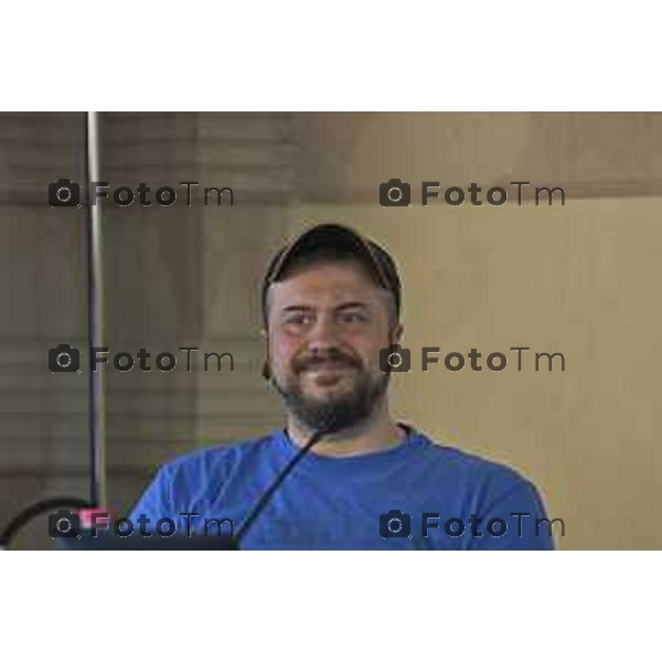 Fiera dei Librai Bergamo, l\'artista Andrea Mastrovito presenta il podcast "Le mani e la mente", 24- Aprile 2026 2026 Italia foto Tiziano Manzoni Lapresse