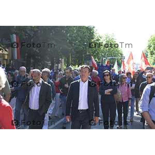Bergamo festa liberazione corteo e piazza liberta 25 Aprile 2026 25 Aprile 2026 Bergamo Italia Giorgio Gori Foto Tiziano Manzoni Lapresse