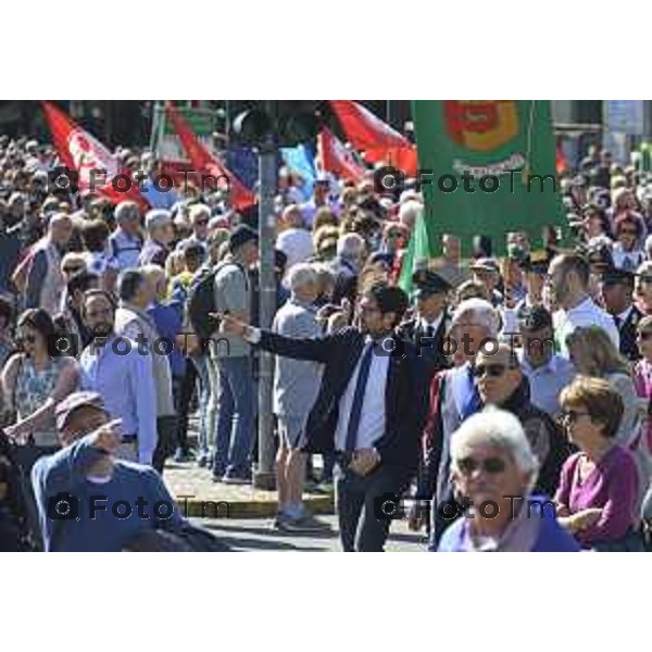 Bergamo festa liberazione corteo e piazza liberta 25 Aprile 2026 25 Aprile 2026 Bergamo Italia Foto Tiziano Manzoni Lapresse