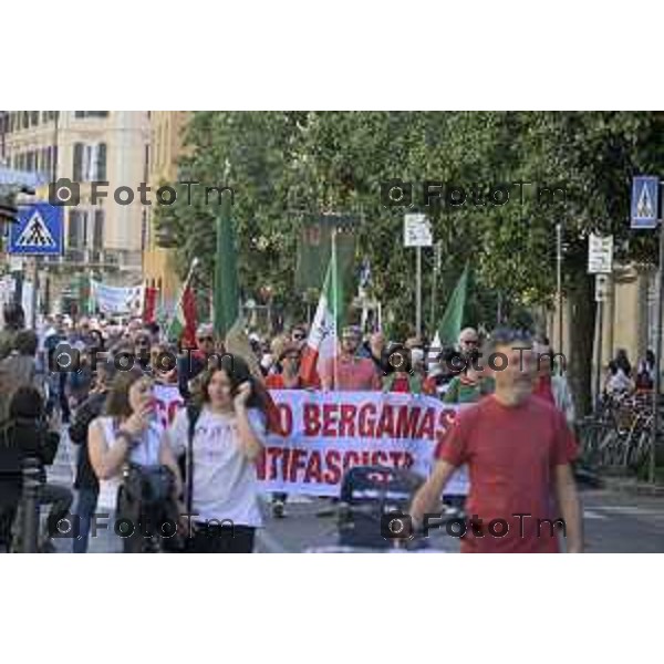 Bergamo festa liberazione corteo e piazza liberta 25 Aprile 2026 25 Aprile 2026 Bergamo Italia Foto Tiziano Manzoni Lapresse