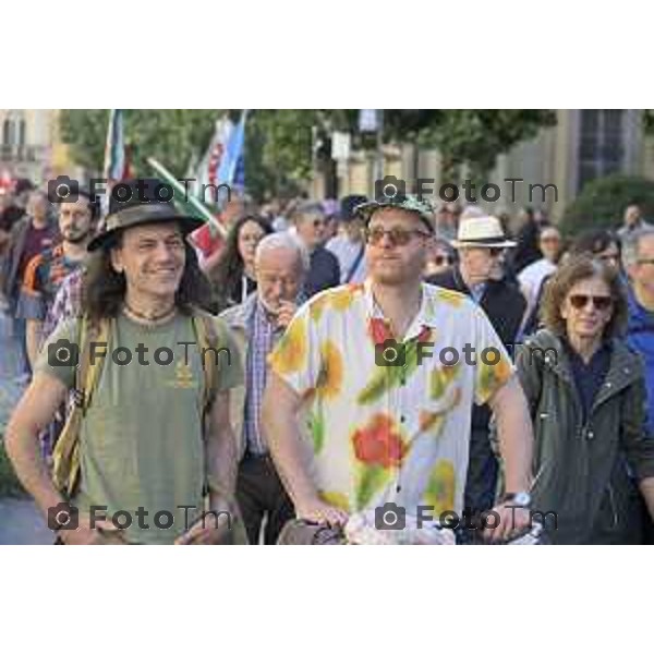 Bergamo festa liberazione corteo e piazza liberta 25 Aprile 2026 25 Aprile 2026 Bergamo Italia Foto Tiziano Manzoni Lapresse