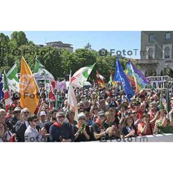 Bergamo festa liberazione corteo e piazza liberta 25 Aprile 2026 25 Aprile 2026 Bergamo Italia Foto Tiziano Manzoni Lapresse