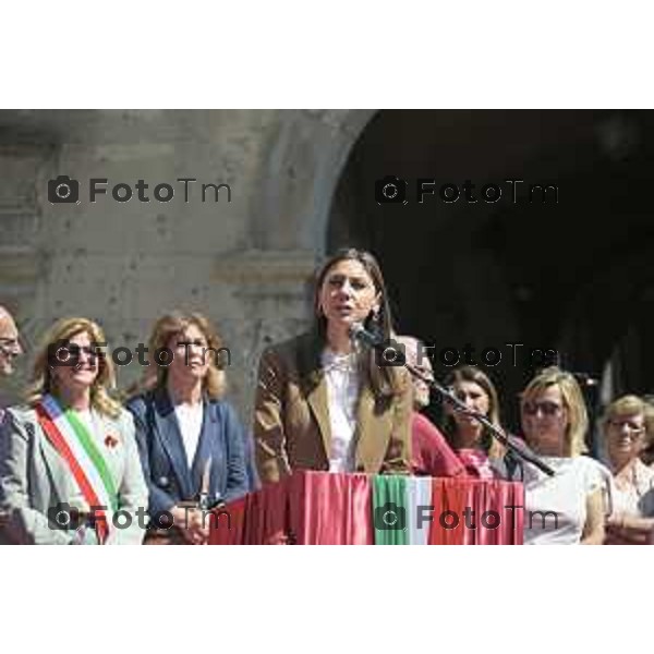 Bergamo festa liberazione corteo e piazza liberta 25 Aprile 2026 25 Aprile 2026 Bergamo Italia Foto Tiziano Manzoni Lapresse