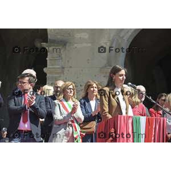 Bergamo festa liberazione corteo e piazza liberta 25 Aprile 2026 25 Aprile 2026 Bergamo Italia Foto Tiziano Manzoni Lapresse