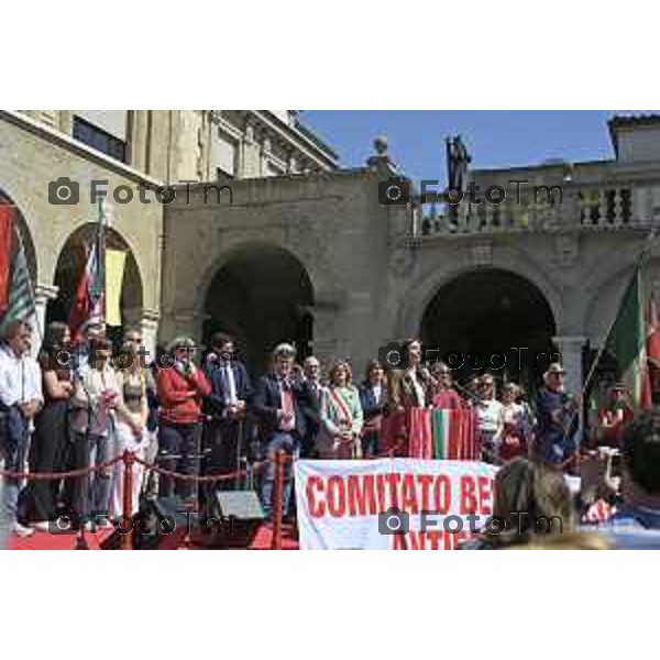 Bergamo festa liberazione corteo e piazza liberta 25 Aprile 2026 25 Aprile 2026 Bergamo Italia Foto Tiziano Manzoni Lapresse