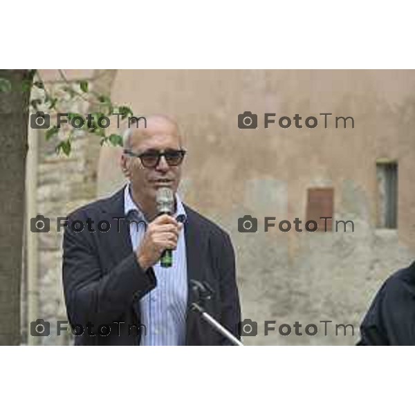 Bergamo Alta inaugurata piazza Angelini ex area di parcheggio 29 Aprile 2026 Bergamo Italia Foto Tiziano Manzoni Lapresse