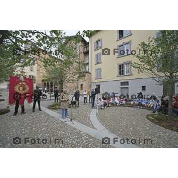 Bergamo Alta inaugurata piazza Angelini ex area di parcheggio 29 Aprile 2026 Bergamo Italia Foto Tiziano Manzoni Lapresse