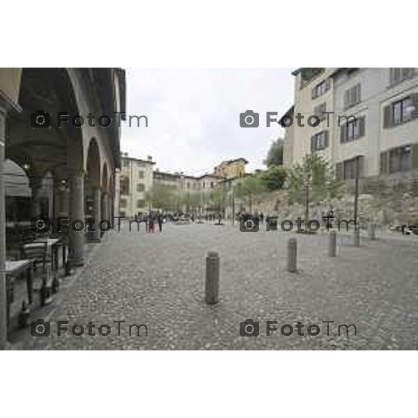 Bergamo Alta inaugurata piazza Angelini ex area di parcheggio 29 Aprile 2026 Bergamo Italia Foto Tiziano Manzoni Lapresse