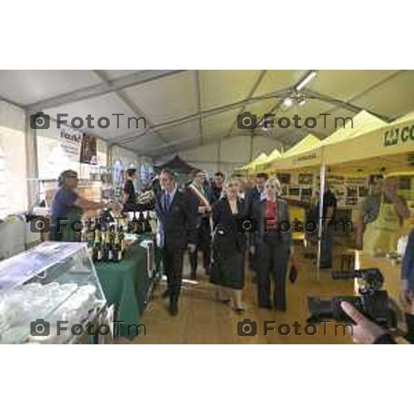 Treviglio inaugurazione della 43esima Fiera Agricola Attilio Fontana, sostenibilità del settore agricolo.30 aprile 2026 Italia foto Tiziano Manzoni Lapresse