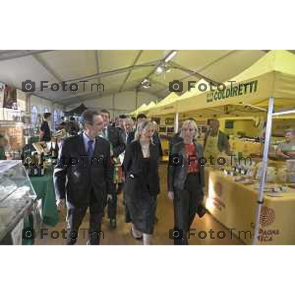 Treviglio inaugurazione della 43esima Fiera Agricola Attilio Fontana, sostenibilità del settore agricolo.30 aprile 2026 Italia foto Tiziano Manzoni Lapresse