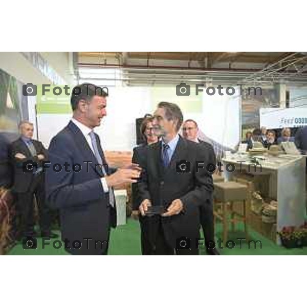 Treviglio inaugurazione della 43esima Fiera Agricola Attilio Fontana, sostenibilità del settore agricolo.30 aprile 2026 Italia foto Tiziano Manzoni Lapresse