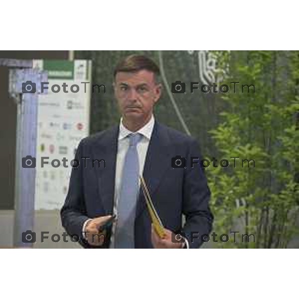 Treviglio inaugurazione della 43esima Fiera Agricola Attilio Fontana, sostenibilità del settore agricolo.30 aprile 2026 Italia foto Tiziano Manzoni Lapresse