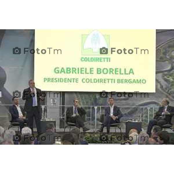 Treviglio inaugurazione della 43esima Fiera Agricola Attilio Fontana, sostenibilità del settore agricolo.30 aprile 2026 Italia foto Tiziano Manzoni Lapresse