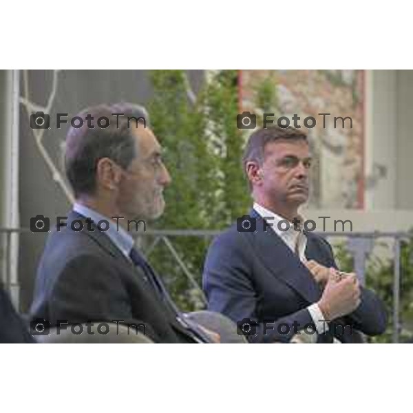 Treviglio inaugurazione della 43esima Fiera Agricola Attilio Fontana, sostenibilità del settore agricolo.30 aprile 2026 Italia foto Tiziano Manzoni Lapresse