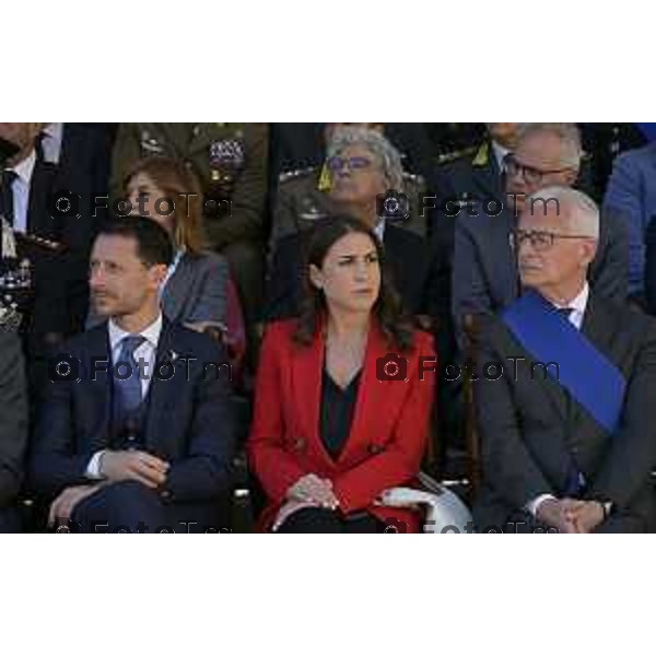 Bergamo Giuramento solenne del 125° corso \'\'Trieste IV\'\' e del 24° corso \'\'Cassiopea II\'\' 09 maggio 2026 cronaca Bergamo Italia Foto Tiziano Manzoni Lapresse