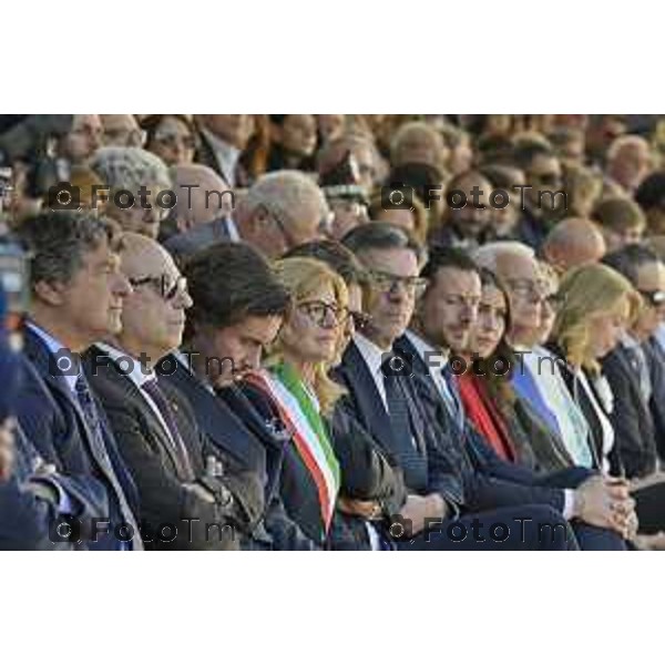 Bergamo Giuramento solenne del 125° corso \'\'Trieste IV\'\' e del 24° corso \'\'Cassiopea II\'\' 09 maggio 2026 cronaca Bergamo Italia Foto Tiziano Manzoni Lapresse