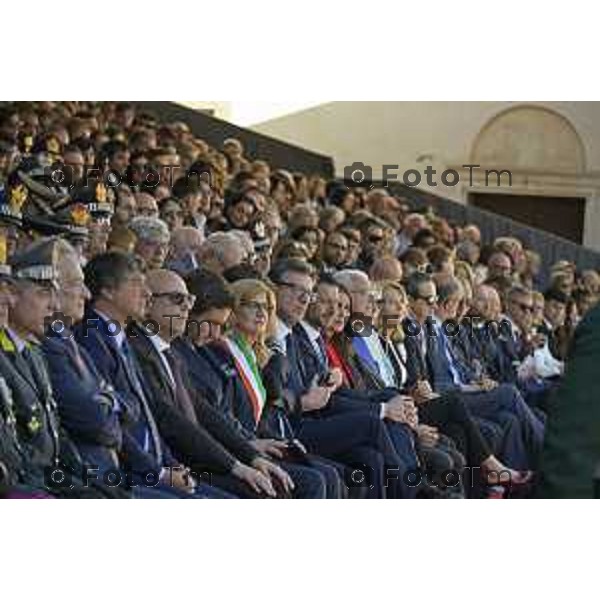 Bergamo Giuramento solenne del 125° corso \'\'Trieste IV\'\' e del 24° corso \'\'Cassiopea II\'\' 09 maggio 2026 cronaca Bergamo Italia Foto Tiziano Manzoni Lapresse