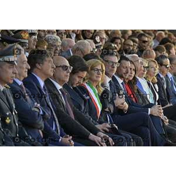 Bergamo Giuramento solenne del 125° corso \'\'Trieste IV\'\' e del 24° corso \'\'Cassiopea II\'\' 09 maggio 2026 cronaca Bergamo Italia Foto Tiziano Manzoni Lapresse