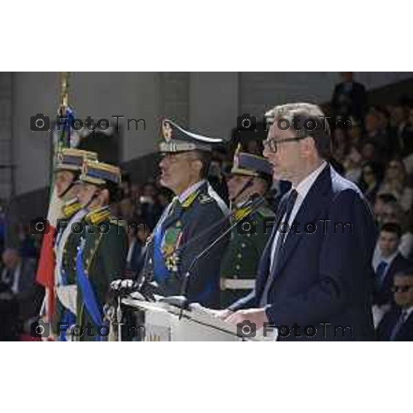 Bergamo Giuramento solenne del 125° corso \'\'Trieste IV\'\' e del 24° corso \'\'Cassiopea II\'\' 09 maggio 2026 cronaca Bergamo Italia Foto Tiziano Manzoni Lapresse