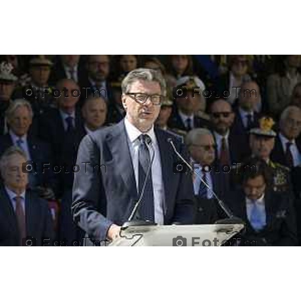 Bergamo Giuramento solenne del 125° corso \'\'Trieste IV\'\' e del 24° corso \'\'Cassiopea II\'\' 09 maggio 2026 cronaca Bergamo Italia Foto Tiziano Manzoni Lapresse