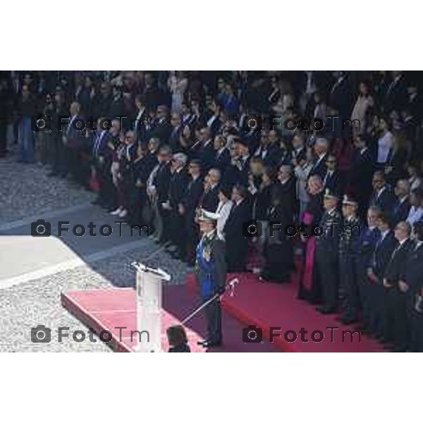 Bergamo Giuramento solenne del 125° corso \'\'Trieste IV\'\' e del 24° corso \'\'Cassiopea II\'\' 09 maggio 2026 cronaca Bergamo Italia Foto Tiziano Manzoni Lapresse