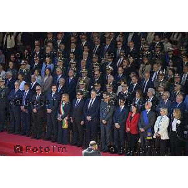 Bergamo Giuramento solenne del 125° corso \'\'Trieste IV\'\' e del 24° corso \'\'Cassiopea II\'\' 09 maggio 2026 cronaca Bergamo Italia Foto Tiziano Manzoni Lapresse