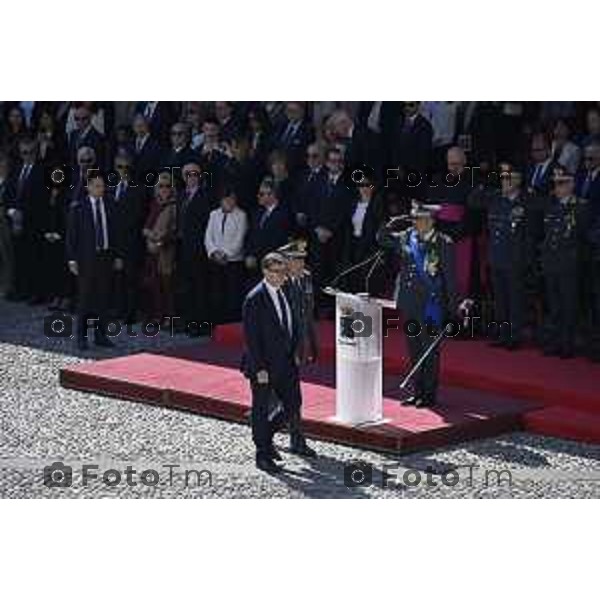 Bergamo Giuramento solenne del 125° corso \'\'Trieste IV\'\' e del 24° corso \'\'Cassiopea II\'\' 09 maggio 2026 cronaca Bergamo Italia Foto Tiziano Manzoni Lapresse
