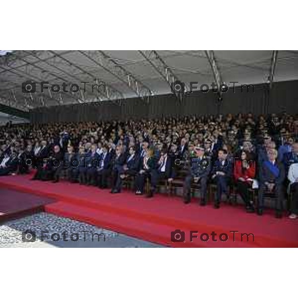 Bergamo Giuramento solenne del 125° corso \'\'Trieste IV\'\' e del 24° corso \'\'Cassiopea II\'\' 09 maggio 2026 cronaca Bergamo Italia Foto Tiziano Manzoni Lapresse