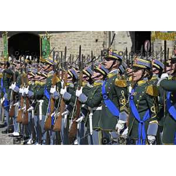 Bergamo Giuramento solenne del 125° corso \'\'Trieste IV\'\' e del 24° corso \'\'Cassiopea II\'\' 09 maggio 2026 cronaca Bergamo Italia Foto Tiziano Manzoni Lapresse