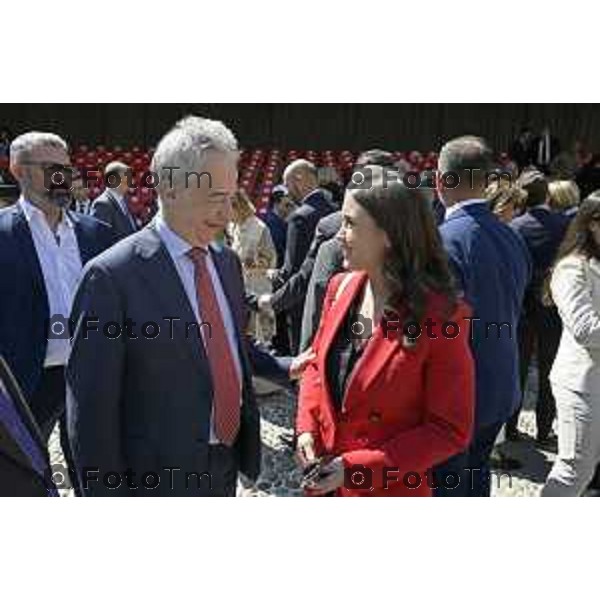 Bergamo Giuramento solenne del 125° corso \'\'Trieste IV\'\' e del 24° corso \'\'Cassiopea II\'\' 09 maggio 2026 cronaca Bergamo Italia Foto Tiziano Manzoni Lapresse