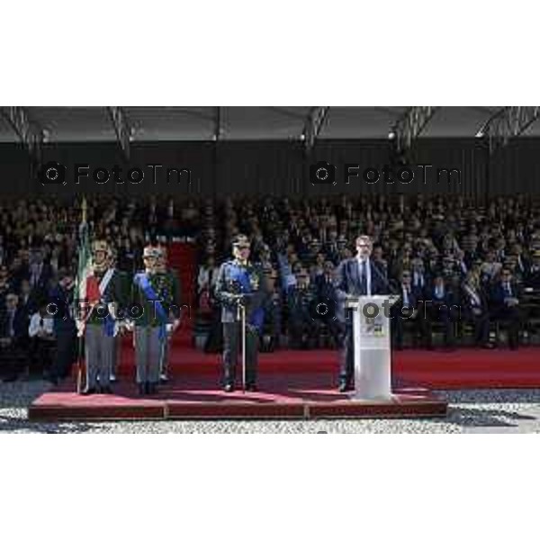 Bergamo Giuramento solenne del 125° corso \'\'Trieste IV\'\' e del 24° corso \'\'Cassiopea II\'\' 09 maggio 2026 cronaca Bergamo Italia Foto Tiziano Manzoni Lapresse