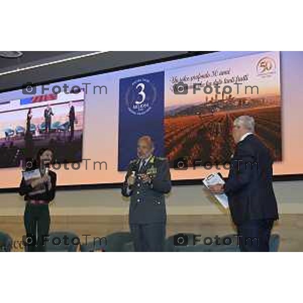 Bergamo presentazione della 50^ edizione Torneo di Tennis a favore della Solidarietà per il territorio bergamasco 11 maggio 2026 Di Gesu Italia foto Tiziano Manzoni Lapresse